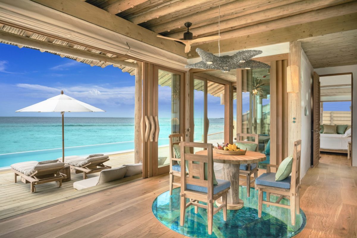 Soneva Fushi Resort Has Overwater Villas With A Built-In Water Slide