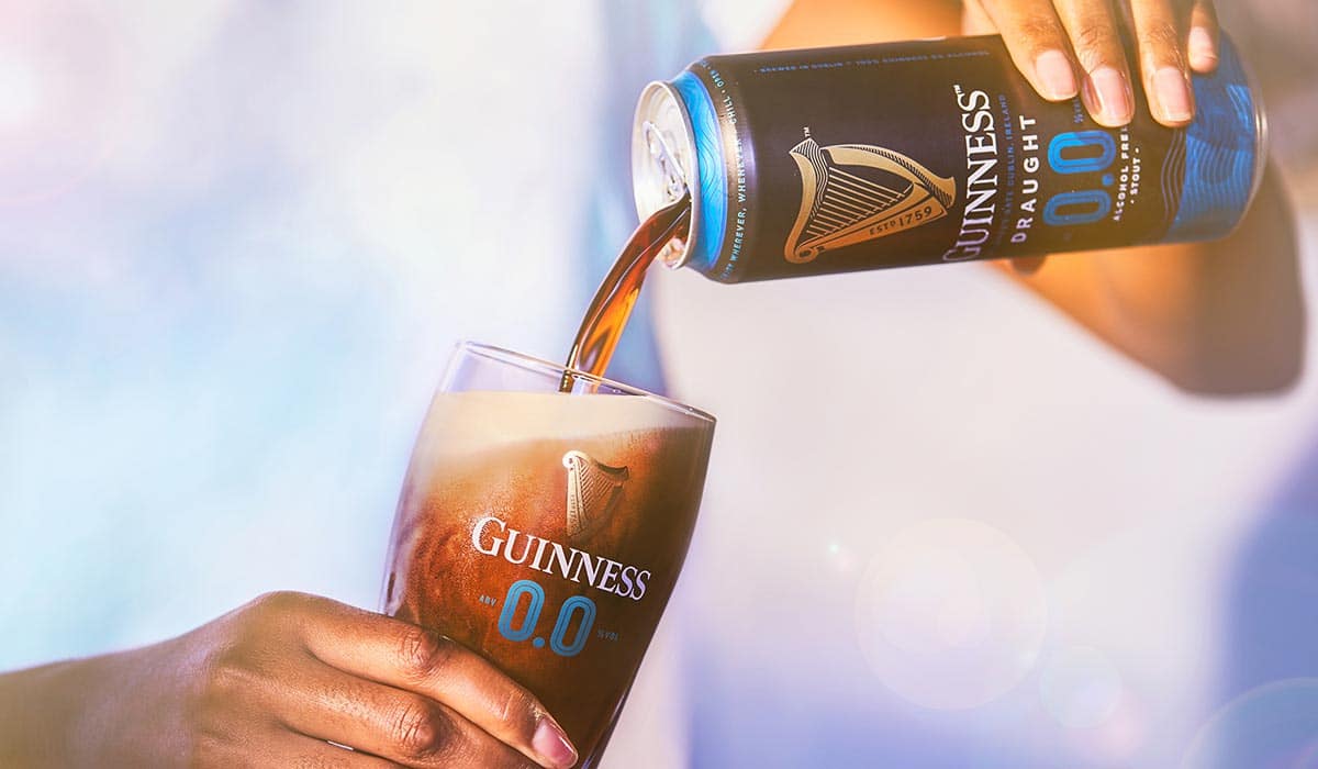 Guinness 0.0 is an alcohol free version of the legendary stout