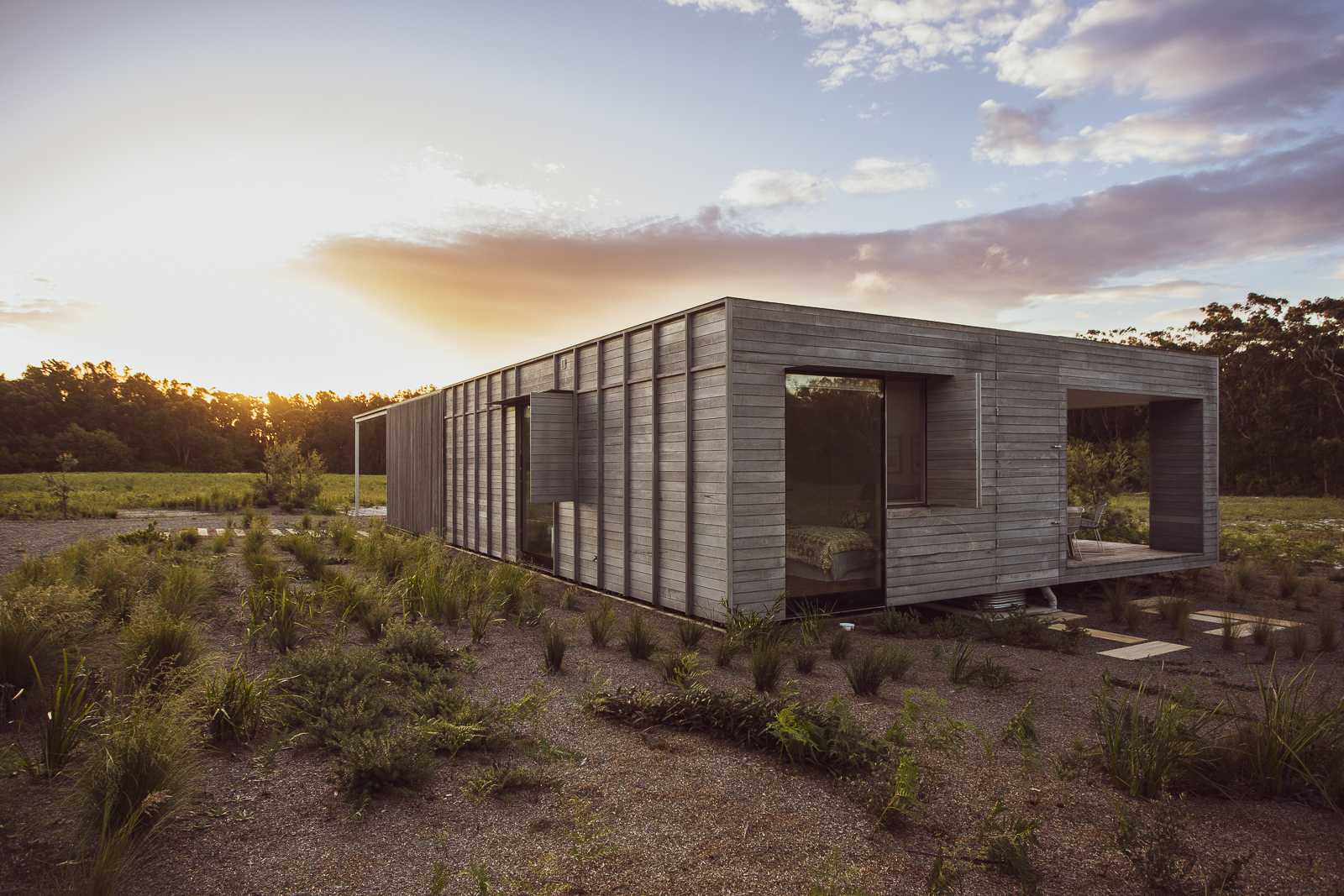 Courtyard House By FABPREFAB Is An Off-Grid Hideaway Just Hours From Sydney