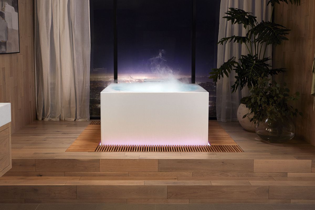 Kohler’s $20,000 Stillness Bath Is A Voice-Activated Aromatherapy Tub