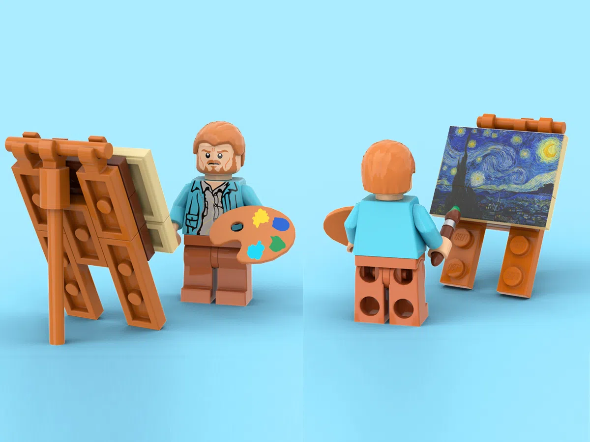 lego van gogh starry night