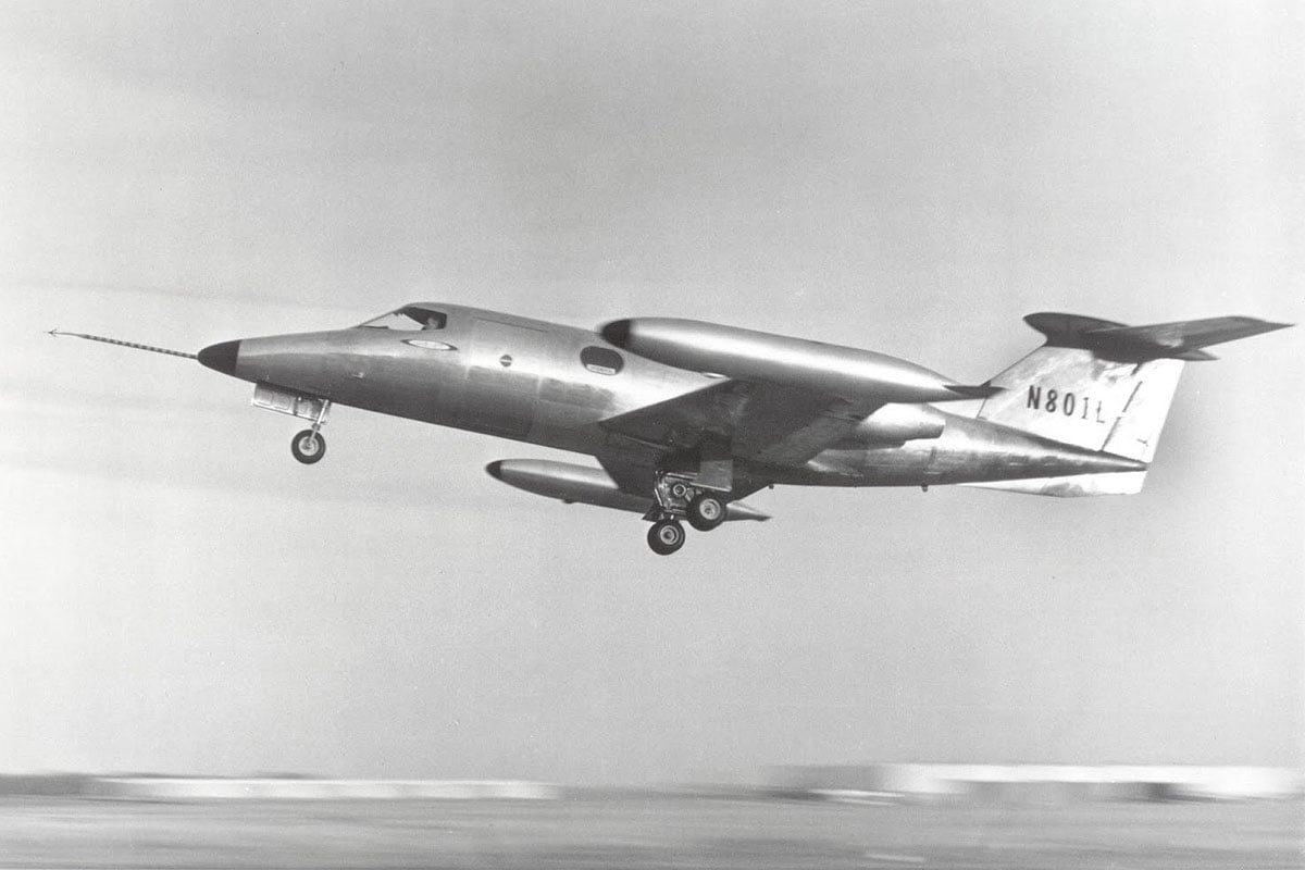 A vintage photo of the Learjet, which will cease production in 2021.