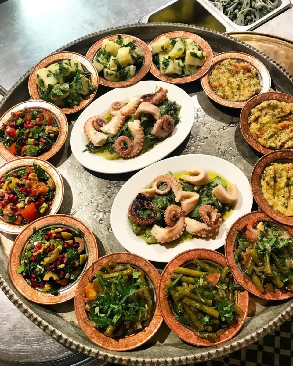 A generous spread at Stanbuli, one of the best Turkish restaurants in Sydney.