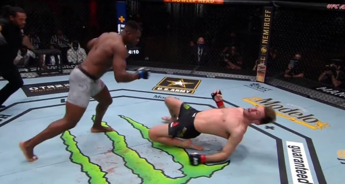 UFC 260 Francis Ngannou Dethrones Stipe Miocic To Become Heavyweight Champion