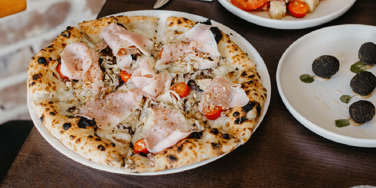 Pizza from Elementi, a new restaurant from former Beccofino staff.
