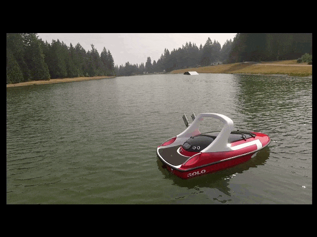 Ditch Your Boat With The Solo SF150 Personal Waterskiing Machine