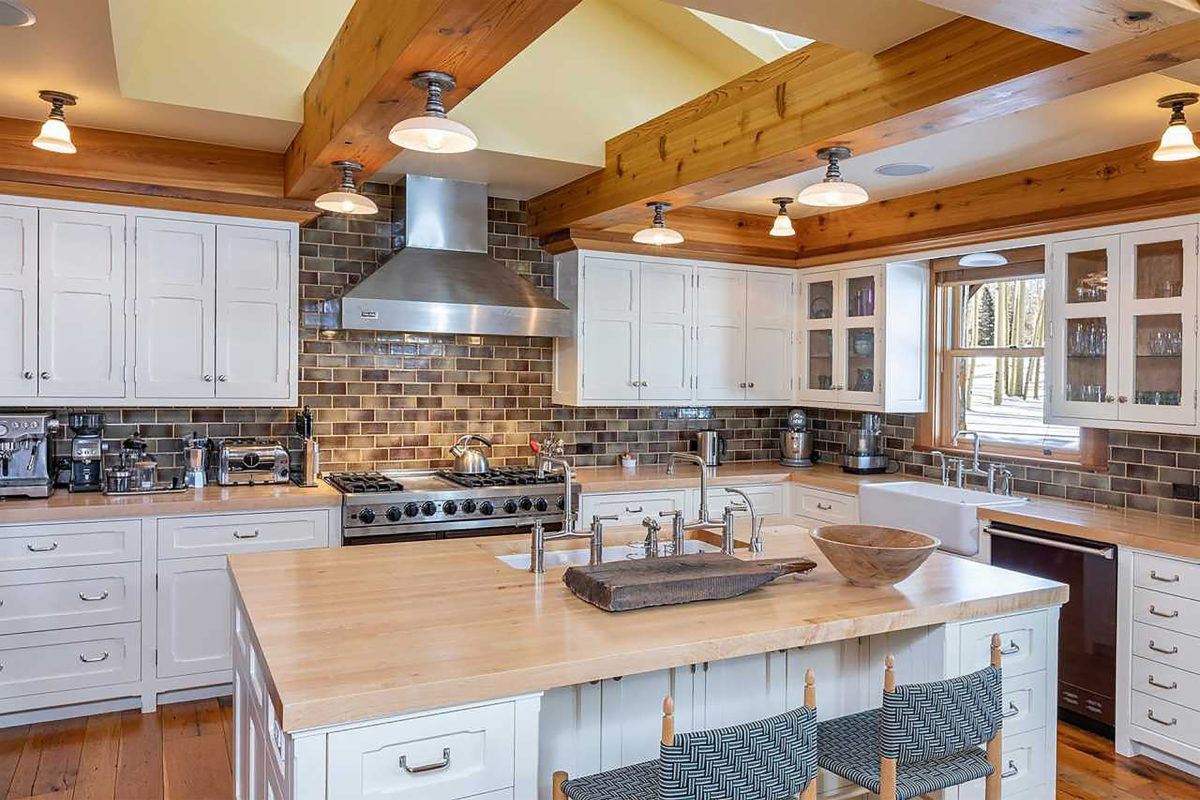 the kitchen at jerry seinfeld's colorado estate