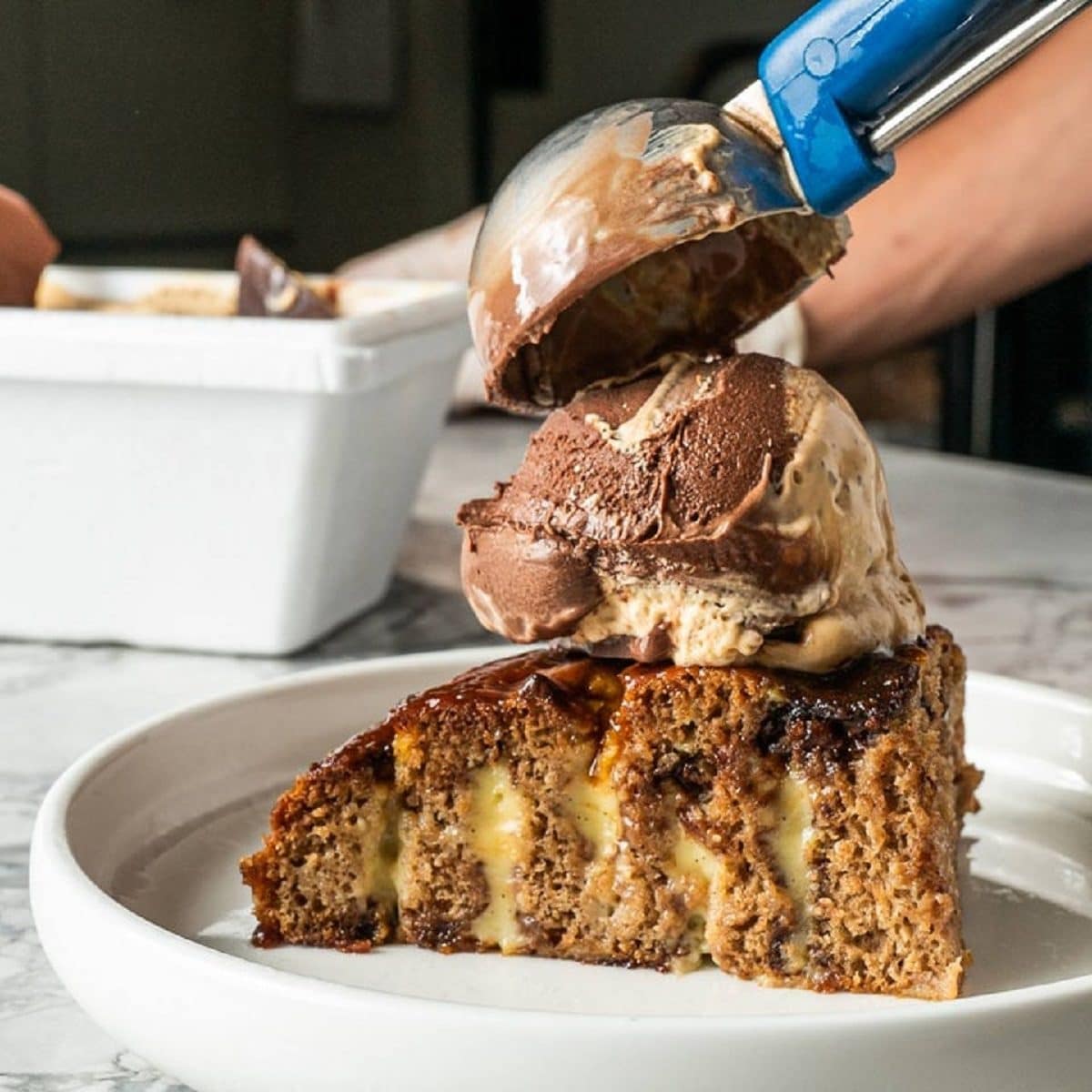 Gelato Messina hot cross bun scrolls with ice cream