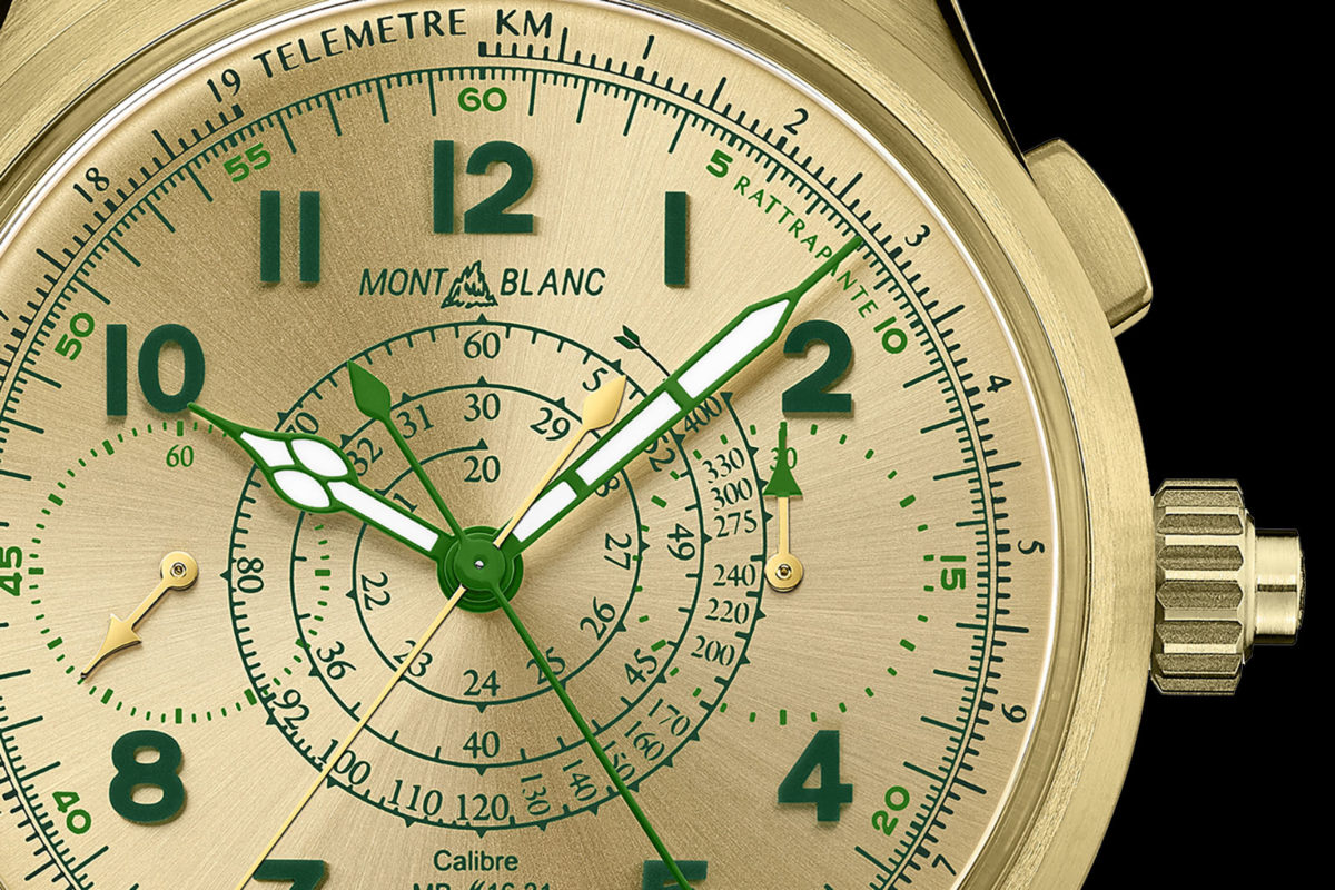 Montblanc 1858 Split Seconds Chronograph Arrives Is New Lime Gold Case