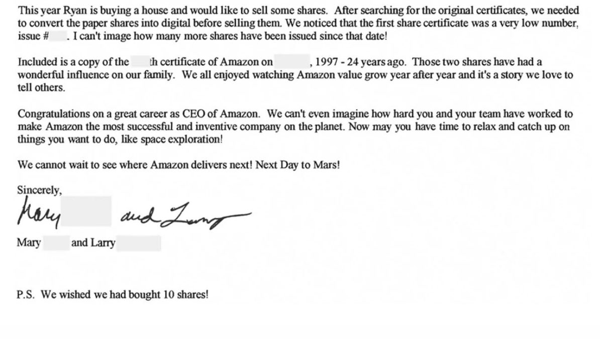 Jeff Bezos’ Final Letter To Shareholders As Amazon CEO