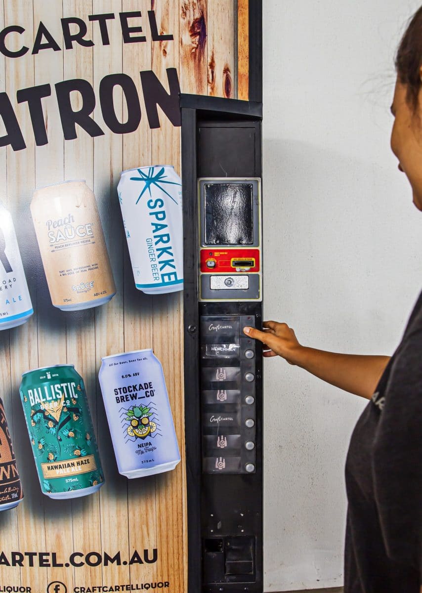 want the world's first craft beer vending machine? Craft Cartel have got one going for $10,000 per year.