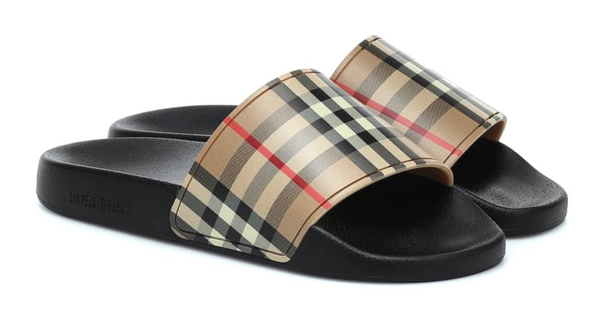 women burberry slides