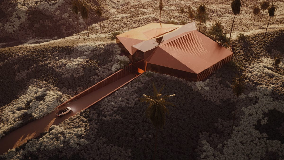 Kelly Wearstler Desert Garage concept hummer ev lebron james