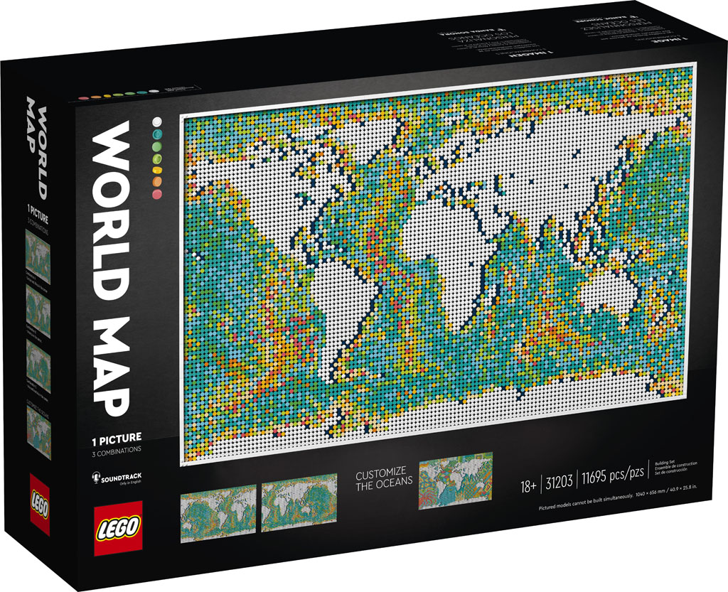 Carte du monde LEGO