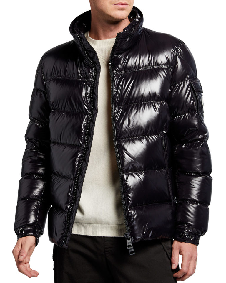 black puffer jacket