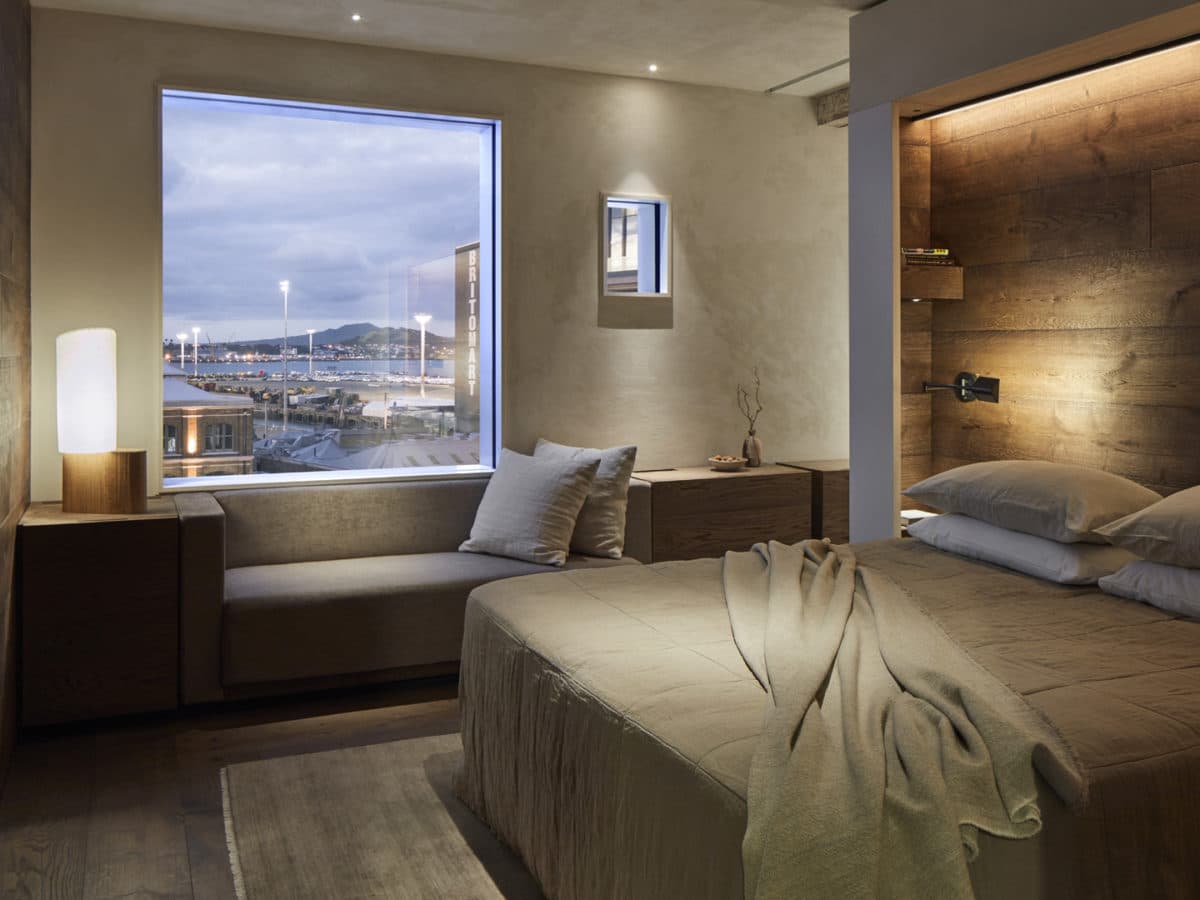 A new Hotel Britomart is a five-star eco-friendly getaway and one of the Auckland's best hotels.