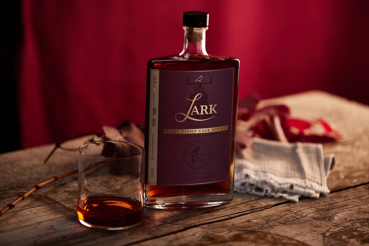 Lark offer one of the best new whiskies for their ruby pinot cask finish.