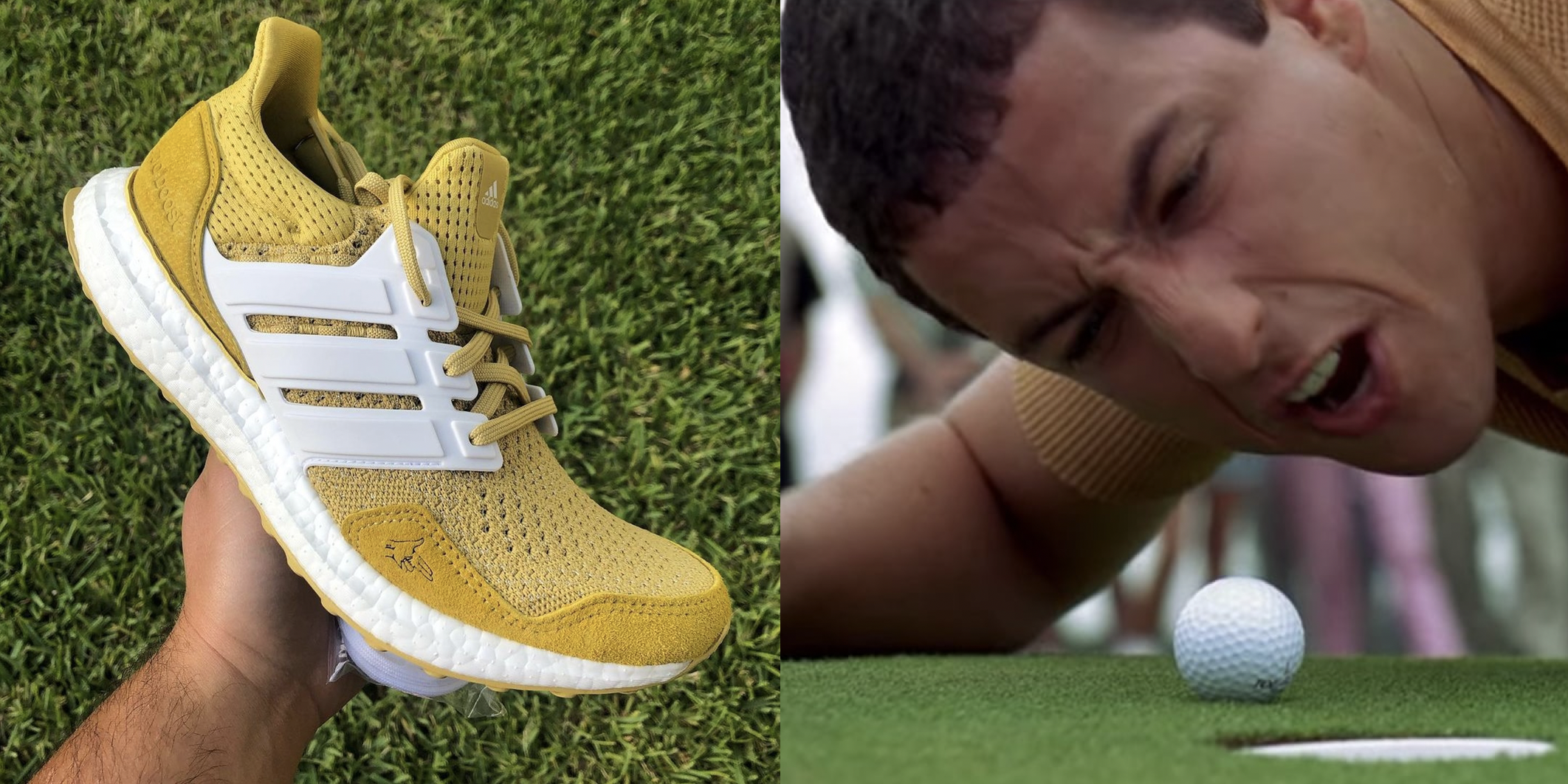Extra Butter's New 'Happy Gilmore' Sneakers Are A Gilded Hole In One