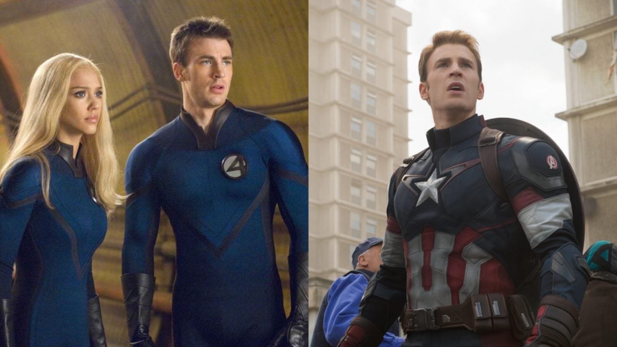 MCU Chris Evans Human Torch Captain America