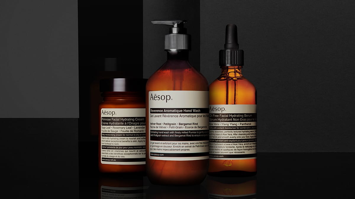 Aesop are one of the top rated men's skincare brands on the market
