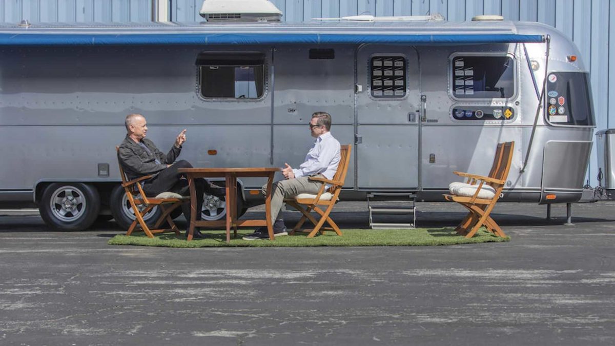 tom hanks airstream trailer exterior view