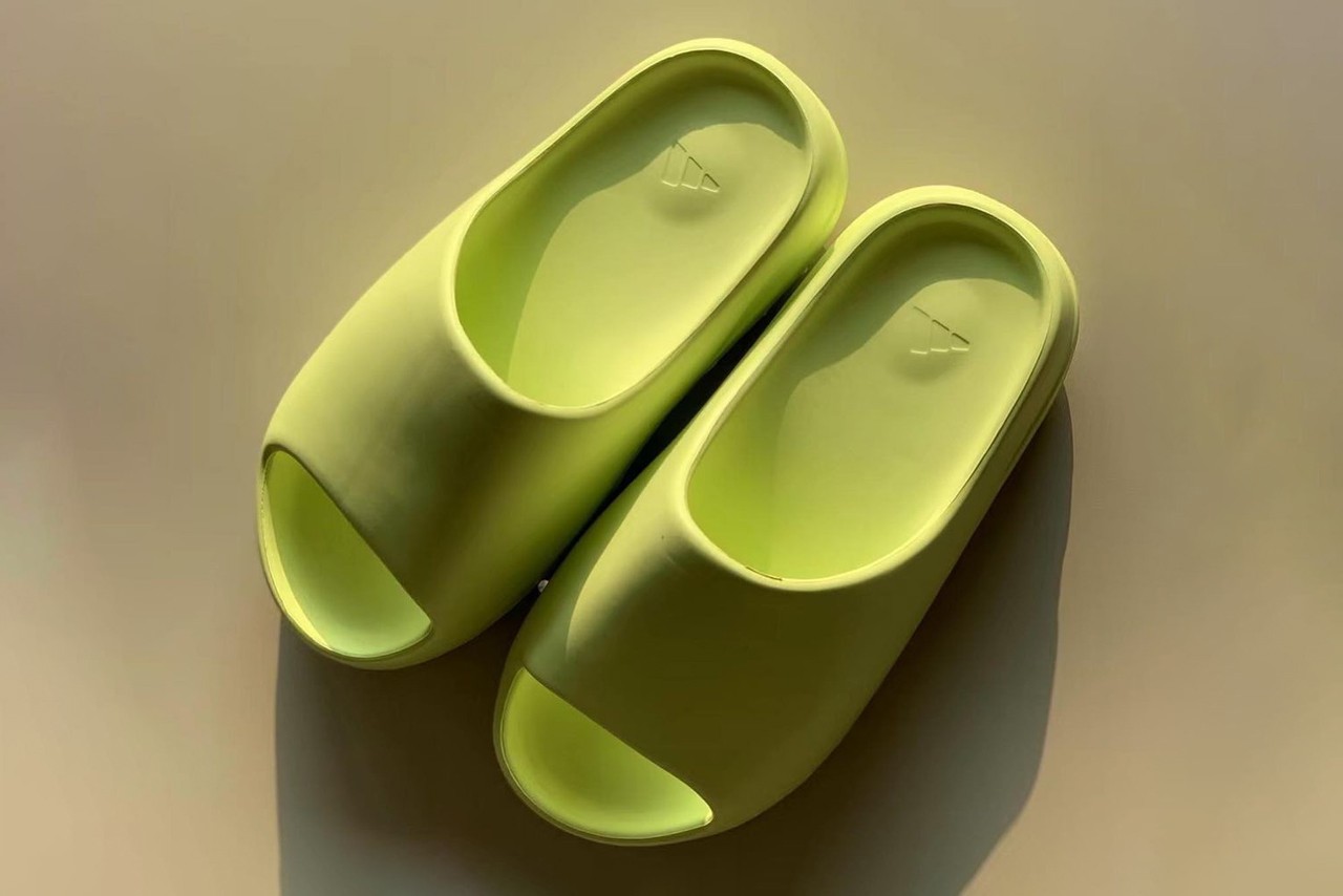 Summer Slides Sorted With Fresh Adidas YEEZY Slides In Glow Green