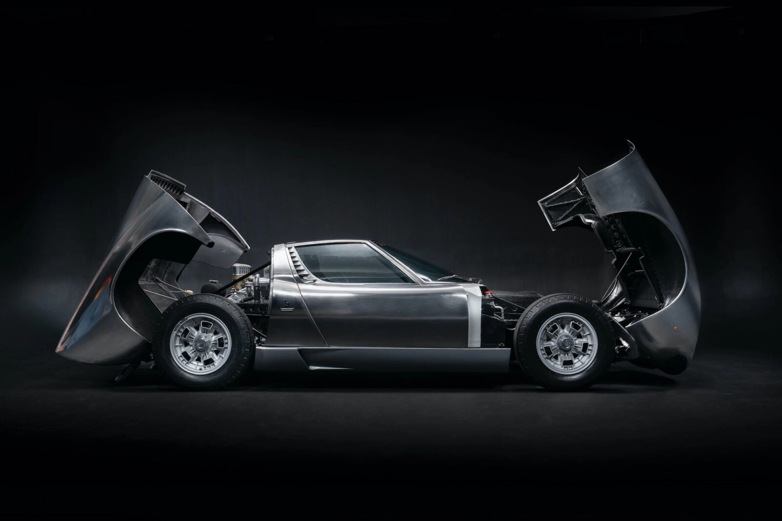 bare metal 1971 Lamborghini Miura P400 S RM Sotheby's