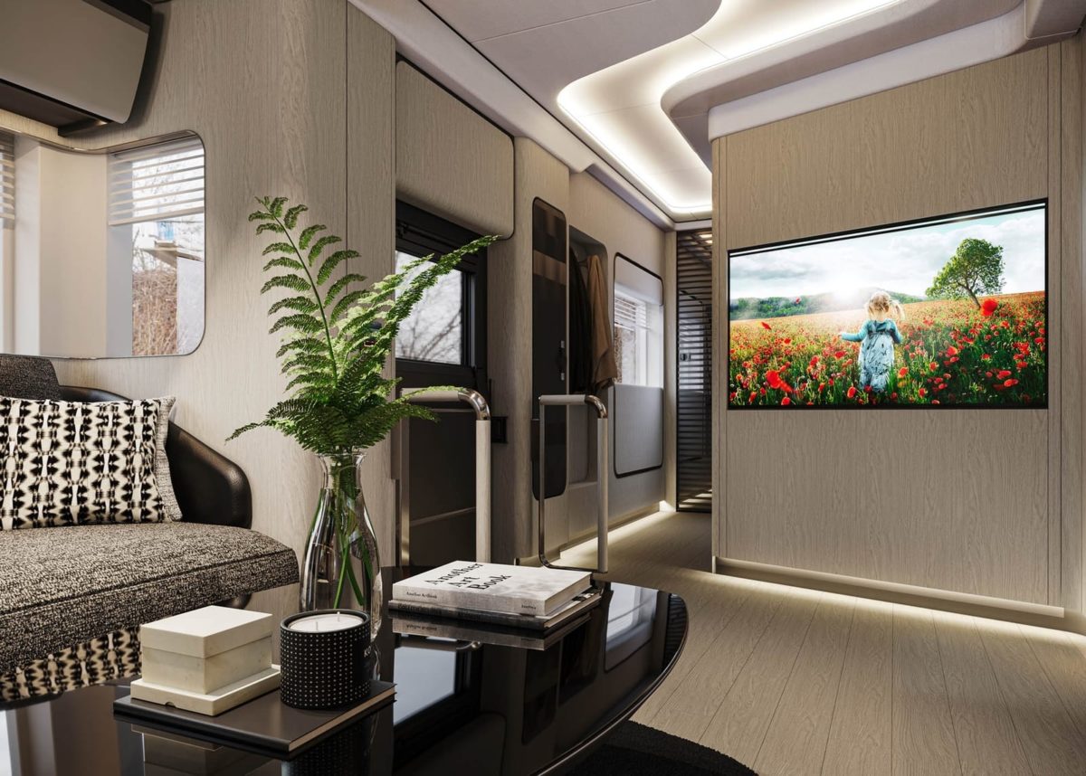 $2.7 Million Land Yacht Features A Built-In Garage For Your Ferrari