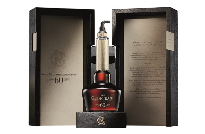 A shot of the 60 year old limited edition 60th anniversary whisky released by The Glen Grant for a price close to $40,000