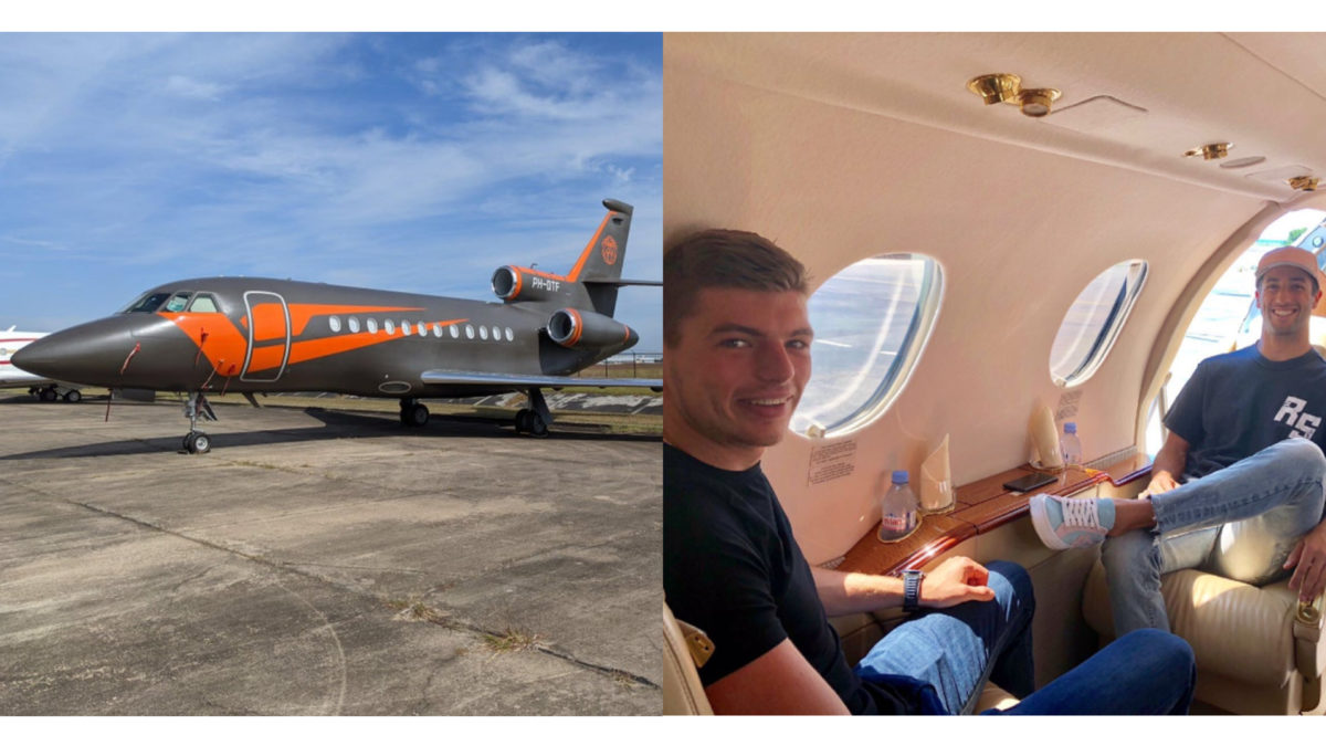 Max Verstappen Private Jet Dassault Falcon 900EX