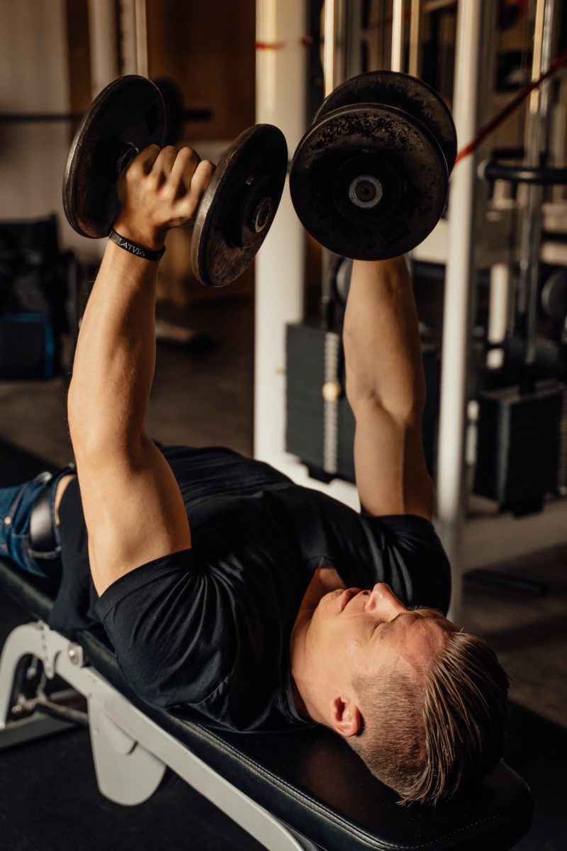 The Tate Press is a great workout for your triceps.