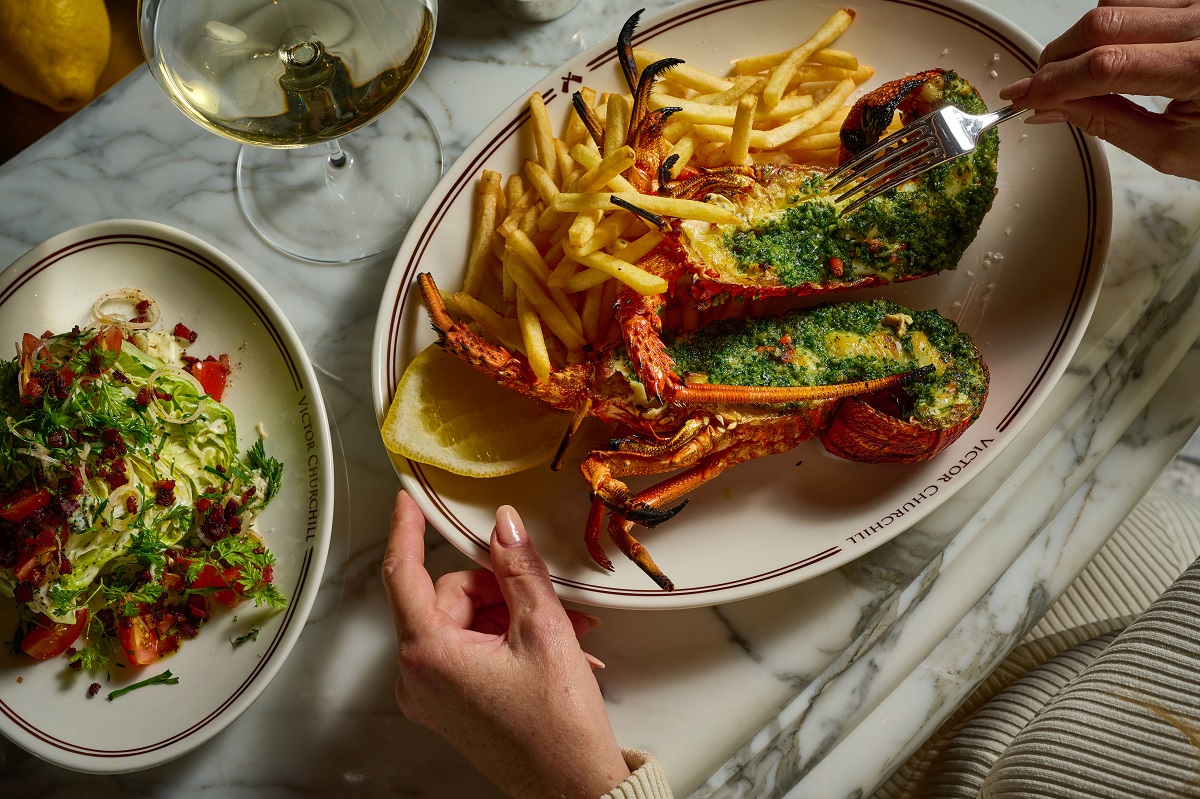 Lobster is served at Victor Churchill Melbourne