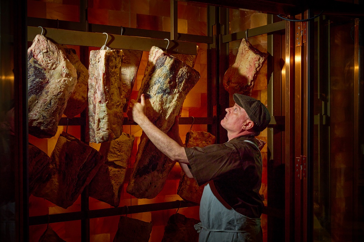 Meat hanging in Victor Churchill Melbourne