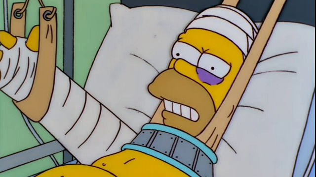 Homer Simpson Injuries