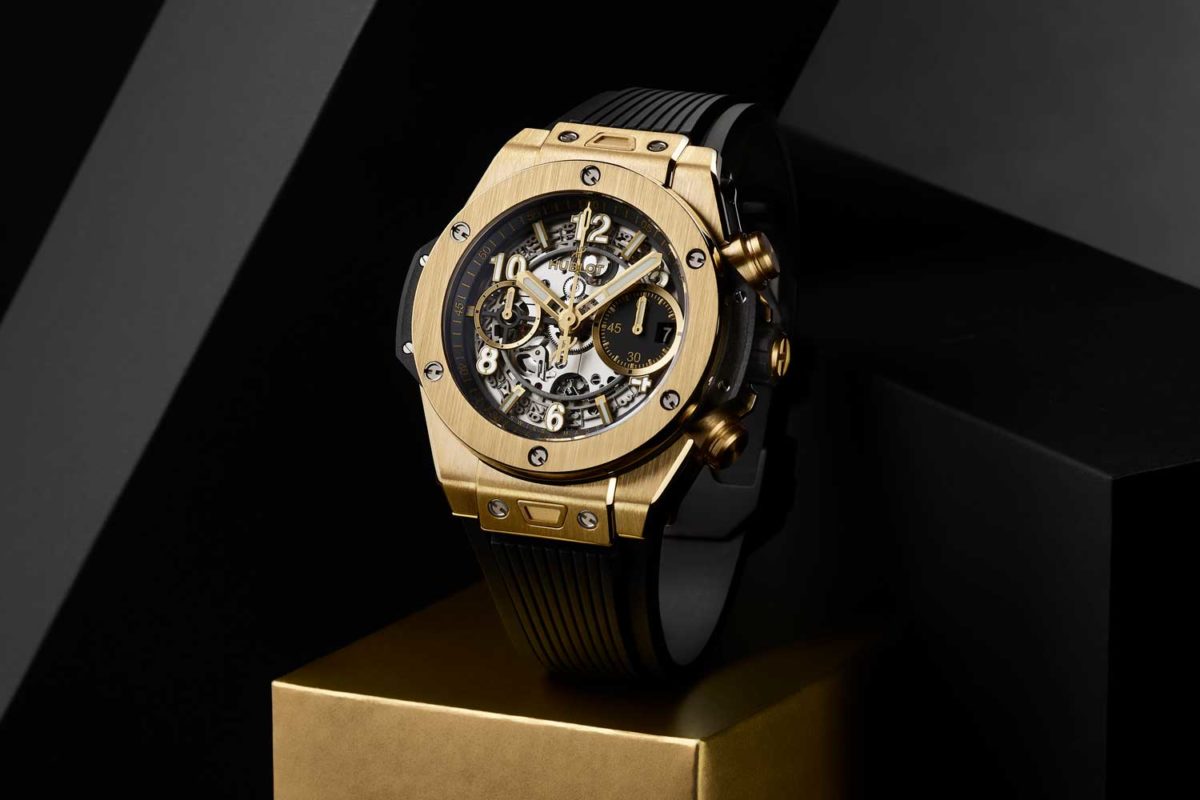 16 LVMH WW Hublot collection in yellow gold