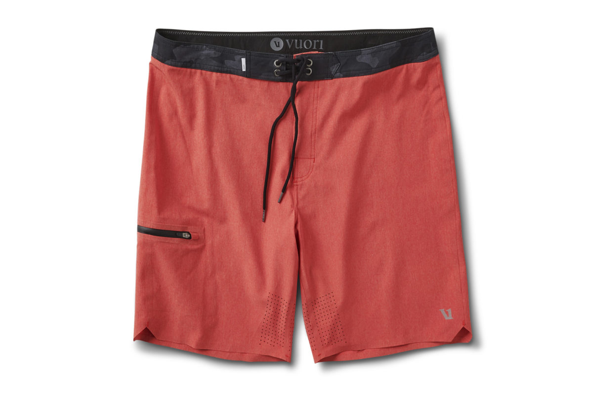 A stylish pair of men's swim shorts from American brand Vuori.