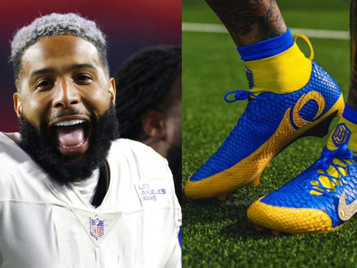 Odell Beckham Jr's Diamond-Studded Super Bowl Shoes Cost $280K