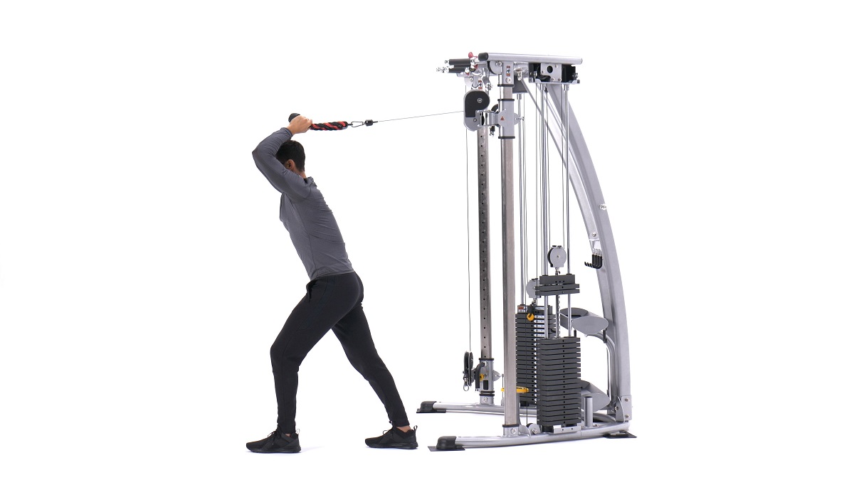 cable overhead triceps extension