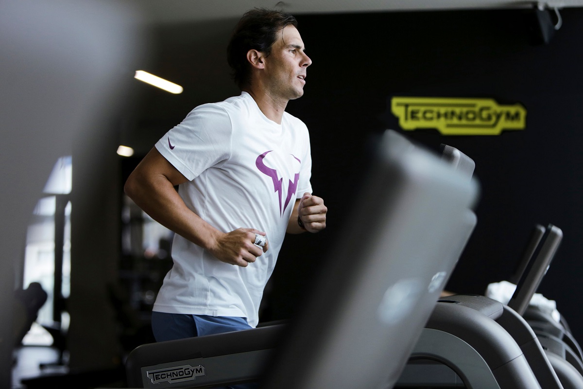 Rafael Nadal's workout plan features a lot of Technogym equipment