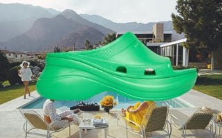 Balenciaga Crocs pool slide