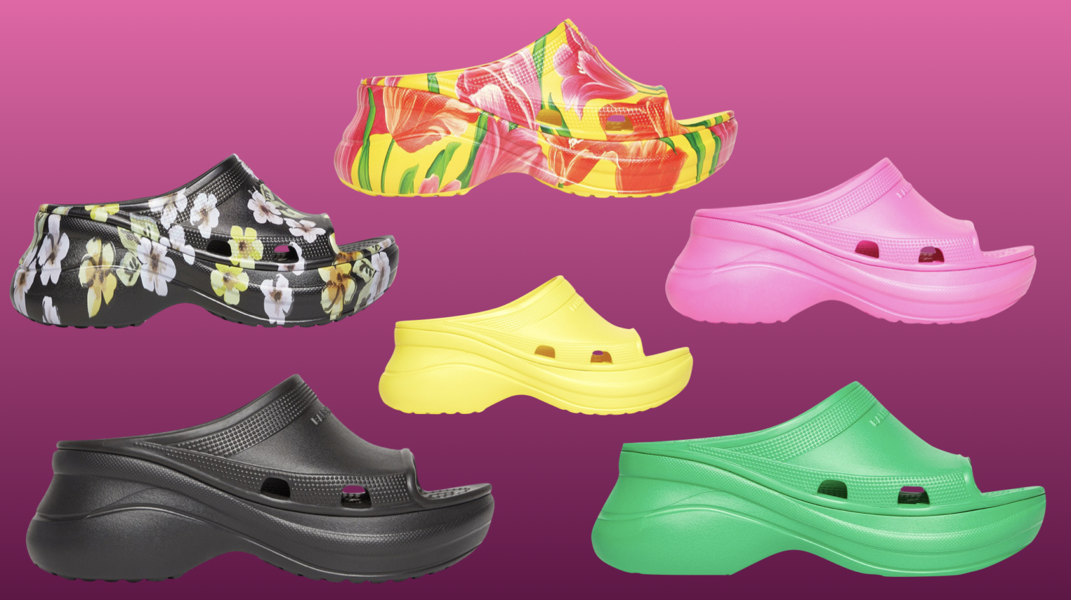 Balenciaga & Crocs Drop An Irresistible Pool Shoe For People With Big Brains