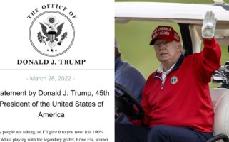 Donald Trump Hole In One Golf Press Statement