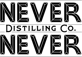 NEVER NEVER DISTILLING LOGO