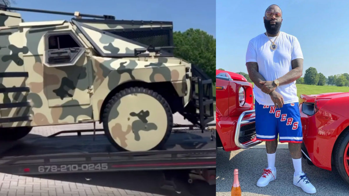 Rick Ross Shows Off His Louis Vuitton Leather-Interior Hummer, It's a  Perfect Match - autoevolution