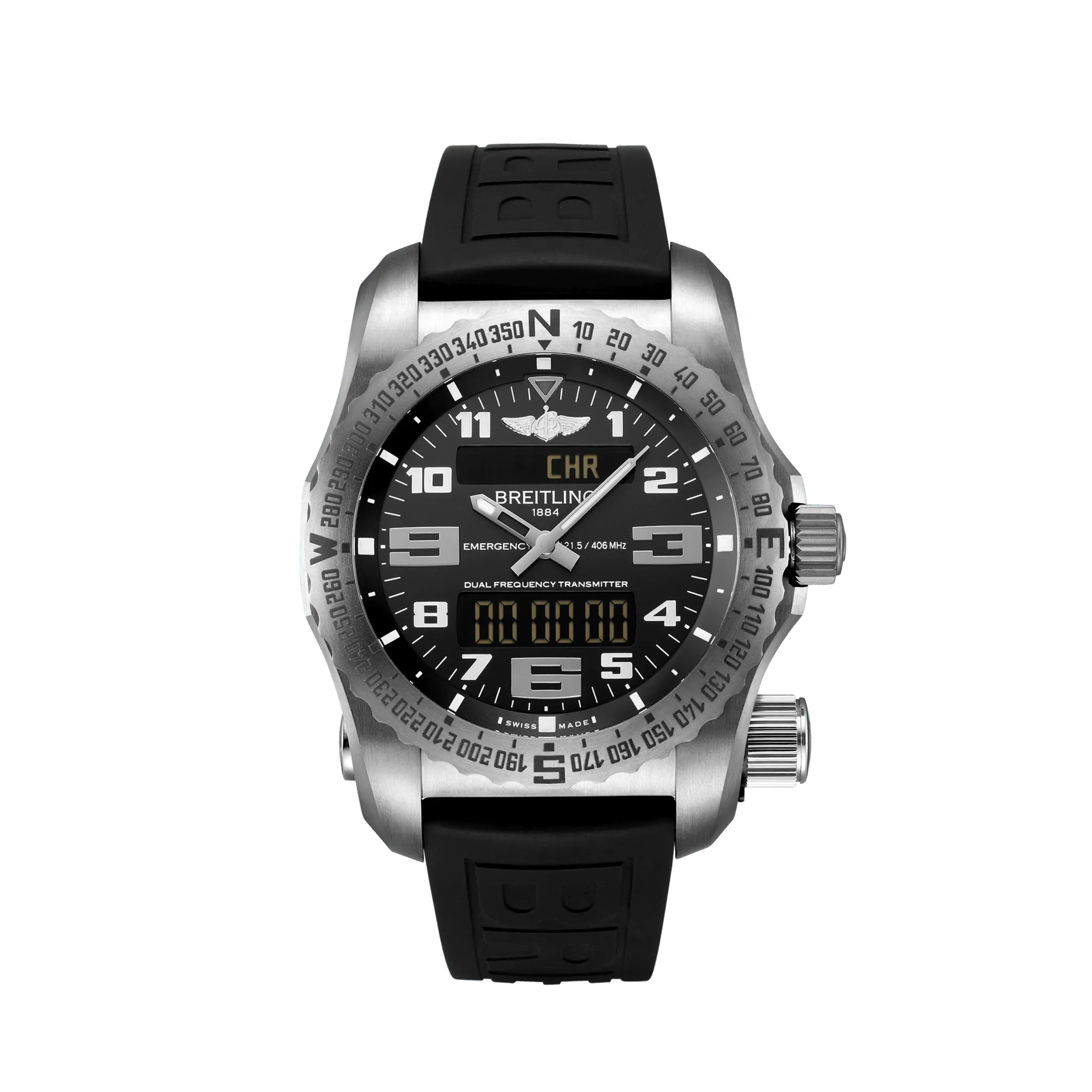 A clock in the middle of a watch