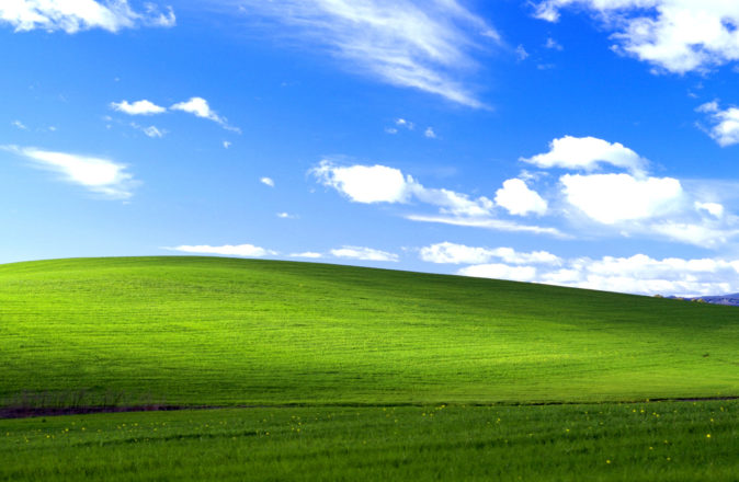Microsoft Bliss Windows XP Hill Background - Most Viewed Photograph In Human History
