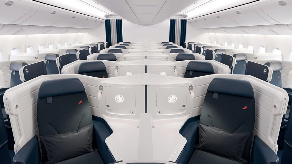 Air France's new business class will see each of the 48 seats come with their own sliding doors