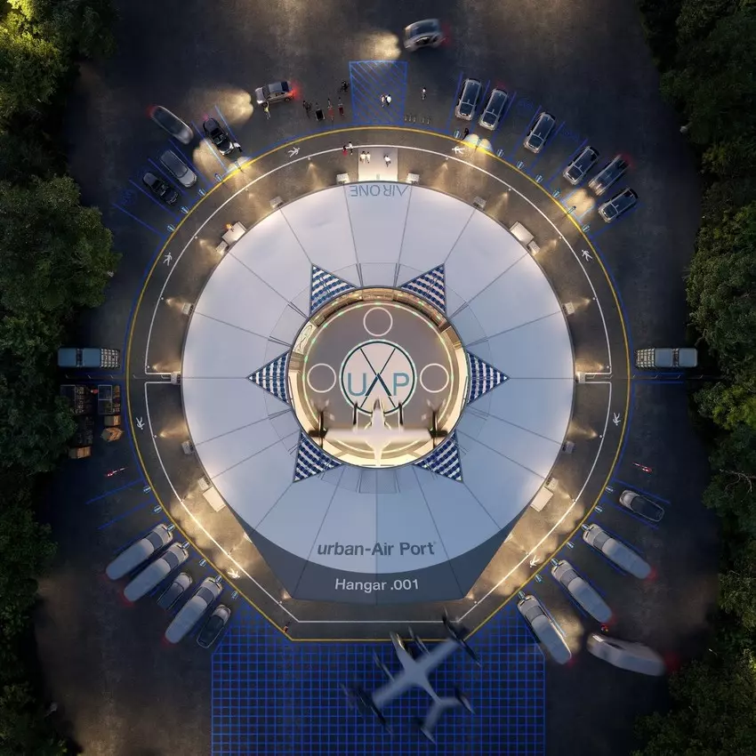 Air-One Is The World&#8217;s First Pop-Up Sustainable Airport For Flying Cars