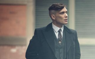 Thomas Shelby rocking a fade haircut style in Peaky Blinders