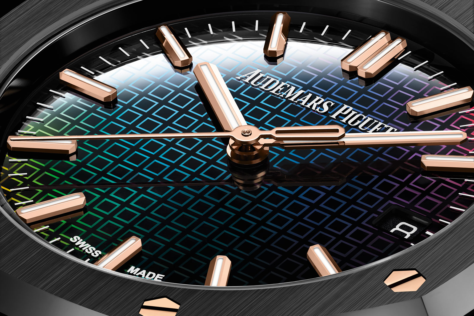This Black Ceramic Audemars Piguet Royal Oak x Carolina Bucci Has Dial That Changes Colour